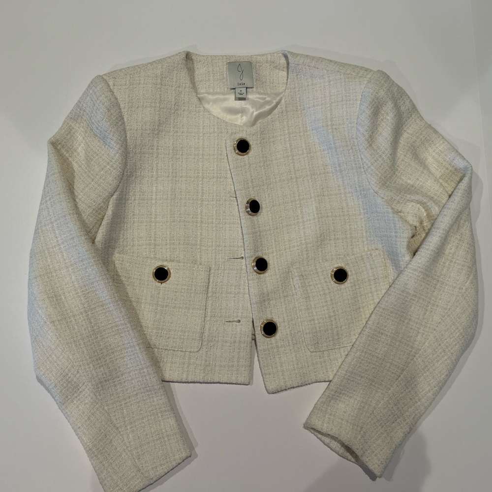 NWO tag. Joie Women’s Cream cropped blazer